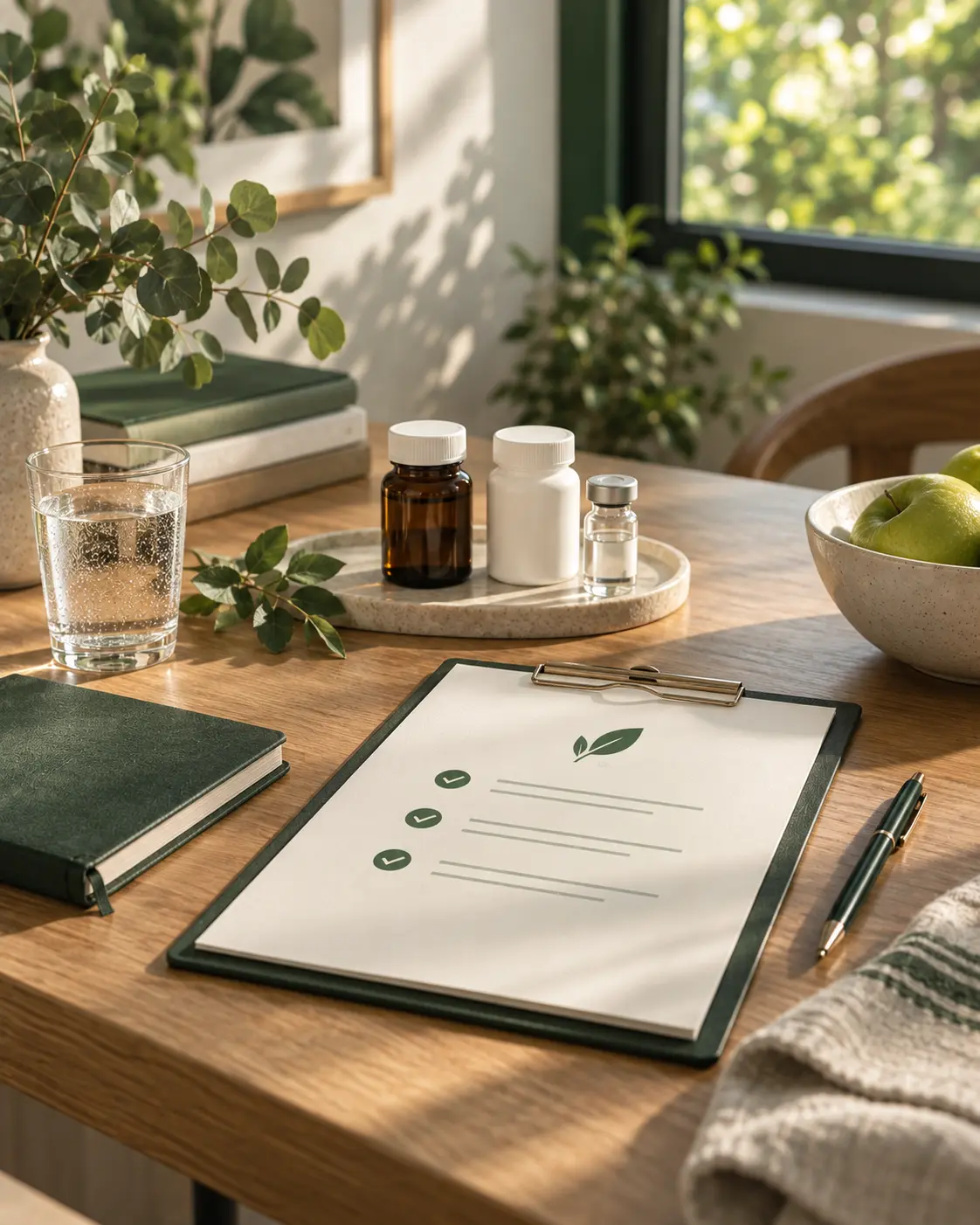 A personalized GLP-1 care plan on a physician's desk
